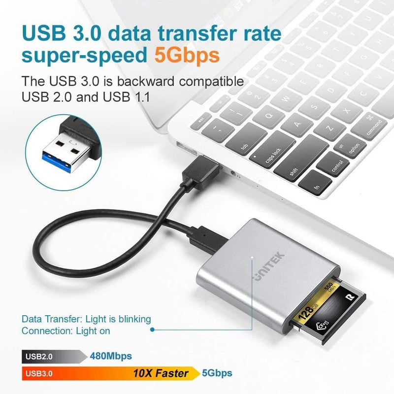 Lector de Tarjeta de Memoria USB 3.0, USB C y Cfast,Lector de tarjeta de memoria,Unitek,Lector de Tarjeta de Memoria USB 3.0, USB C y Cfast | Costa Rica