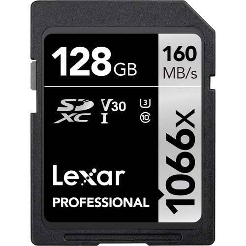 Lexar Pro SDXC 1066x UHS-I 128GB - Tarjeta de memoria - Con existencia - Equipo Fotográfico | Costa Rica