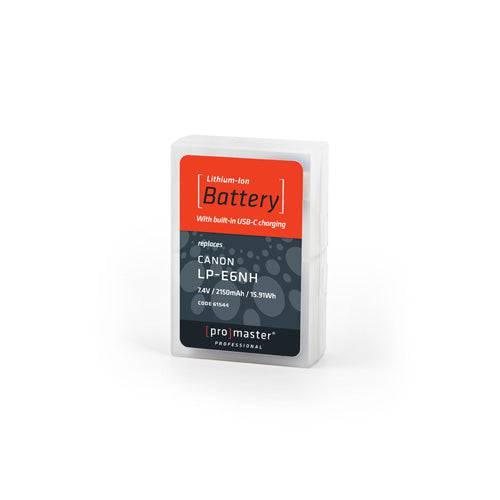 Li-ion Battery for Canon LP-E6NH with USB-C Charging,Batería para cámara,ProMaster,Li-ion Battery for Canon LP-E6NH with USB-C Charging | Costa Rica