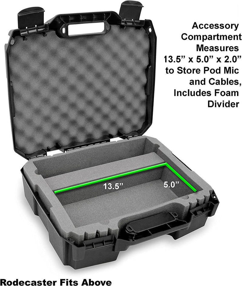 Maleta Dura para RodeCaster Pro,Maleta para equipo de audio,CASEMATIX,Maleta Dura para RodeCaster Pro | Costa Rica