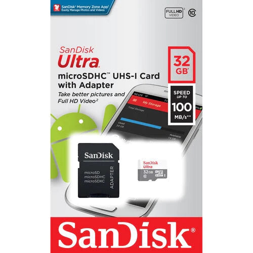 Tarjeta de Memoria Micro SDHC SanDisk 32GB ULTRA UHS-I, con Adaptador SD,Tarjeta de memoria,SANDISK,Tarjeta de Memoria Micro SDHC SanDisk 32GB ULTRA UHS-I, con Adaptador SD | Costa Rica